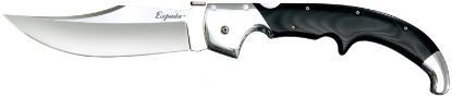 Picture of Cold Steel Cs62ma Espada Xl 7.50" Folding Clip Point Plain S35vn Ss Blade/9.25" Black W/Polished Bolsters G10 Handle Includes Belt Clip 