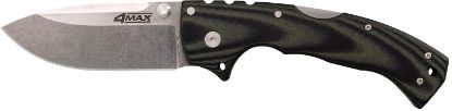 Picture of Cold Steel Cs62rma 4-Max Elite 4" Folding Drop Point Stonewashed S35vn Ss Blade/6" Black G10 Handle Includes Belt Clip 