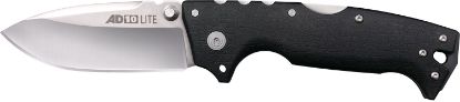 Picture of Cold Steel Csflad10 Ad-10 3.5" Folding Drop Point Plain Stonewashed S35vn Ss Blade/Black Gfn Handle Includes Belt Clip 