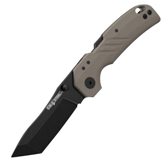 Picture of Cold Steel Csfl30dpltbfz Engage 3" Folding Tanto Plain Black Pvd Stonewashed 4116 Ss Blade/4.11" Flat Dark Earth Gfn Handle Includes Belt Clip 