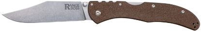 Picture of Cold Steel Cs20kr9z Range Boss Folding Clip Point Plain 4034 Ss Blade 5.25" Flat Dark Earth Zy-Ex Handle Blister Pack 