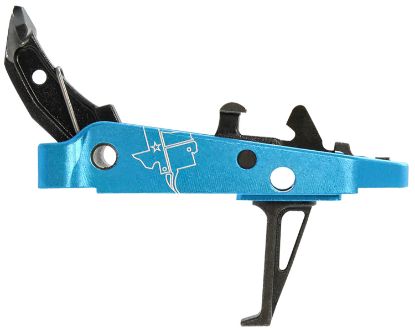 Picture of Cmc Triggers 47503 Drop-In Trigger Group 2.0 Single-Stage Flat With 3.50 Lbs Draw Weight, Black With Blue Housing, Fits Ak-47 