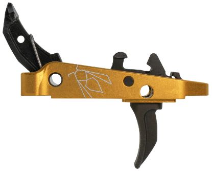 Picture of Cmc Triggers 47507 Drop-In Yella Jacket Combat Trigger Group 2.0 Single-Stage Curve With 3.50 Lbs Draw Weight, Black With Yellow Housing, Fits Ak-47 