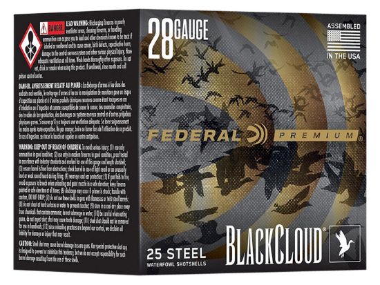 Picture of Federal Pwbx2853 Black Cloud 28 Gauge 3" 3/4 Oz 3 Shot 25 Per Box/ 10 Case 
