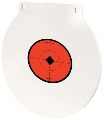 Picture of Birchwood Casey Rnd6 Round Steel Target Plate 6" Centerfire Rifle/Handgun Target Black/Red/White Nm500 Steel Hanging 