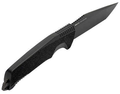 Picture of S.O.G Sog17120157 Trident Fx 4.20" Fixed Tanto Plain Tini 4116 Ss Blade/Black Textured Grn Handle 