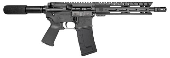 Picture of Diamondback Db1915b001 Db15 300 Blackout 28+1 10", Black, Carbon Lower, 9" M-Lok Handguard, Padded Buffer Tube, Magpul Grip 