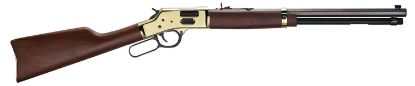 Picture of Henry H006gm Side Gate 357 Mag/38 Special 10+1 20" Blued Octagon Barrel, Polished Brass Rec, American Walnut Stock, Adj. Sight 