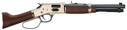 Picture of Henry H006gml Mare's Leg Side Gate 44 Mag/44 Special 5+1 12.90" Blued Octagon Barrel, Polished Hardened Brass Receiver, American Walnut Furniture 