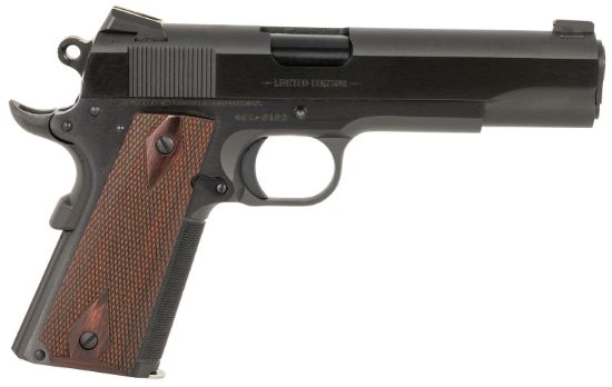 Picture of Colt Mfg O1911se-A1 Government Limited Edition 45 Acp 7+1 5" Blued National Match Barrel, Blued Serrated Steel Slide & Frame W/Beavertail, Double Diamond Checkered Rosewood Grip, Ambidextrous 