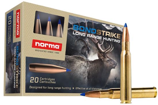 Picture of Norma Ammunition 20176422 Dedicated Hunting Bondstrike Extreme 30-06 Springfield 180 Gr Bonded Polymer Tip 20 Per Box/ 10 Case 