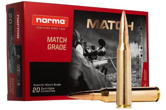 Picture of Norma Ammunition 10185442 Dedicated Precision Golden Target Match 338 Lapua Mag 250 Gr Hollow Point Boat Tail 20 Per Box/ 10 Case 