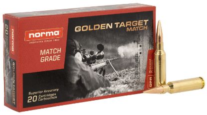 Picture of Norma Ammunition 10166522 Dedicated Precision Golden Target Match 6.5 Creedmoor 143 Gr Bthp 20 Per Box/ 10 Case 