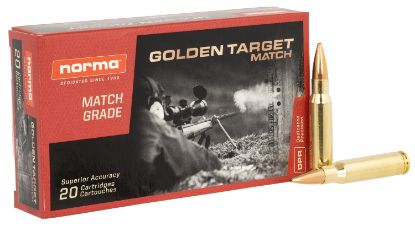 Picture of Norma Ammunition 10177432 Dedicated Precision Golden Target Match 308 Win 168 Gr Bthp 20 Per Box/ 10 Case 
