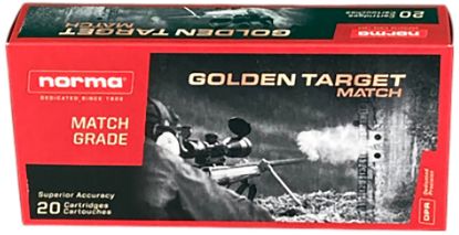 Picture of Norma Ammunition 10157692 Dedicated Precision Golden Target Match 223 Rem 69 Gr Boat Tail Hollow Point 20 Per Box/ 10 Case 