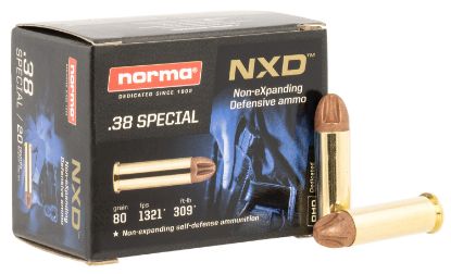 Picture of Norma Ammunition 611240020 Self Defense Nxd 38 Special 38 Gr Nxd 20 Per Box/ 10 Case 