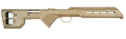 Picture of Desert Tech Trk22fde Trek-22 Rifle Chassis Flat Dark Earth Synthetic Fixed Bullpup Fits Ruger 10/22 26.75" Oal 