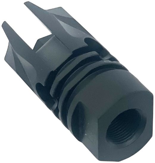 Picture of Lbe Unlimited Arfh-Rev Rev Flash Hider 5.56Mm (223 Cal) Black 1/2"-28 Tpi Threads, Crush Washer 