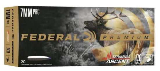 Picture of Federal P7prcta3 Premium Terminal Ascent 7Mm Prc 170 Gr Terminal Ascent 20 Per Box/ 10 Case 