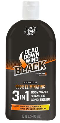 Picture of Dead Down Wind 127160 Black Premium 3-In-1 Combo Odor Eliminator 16 Oz Squeeze Bottle 