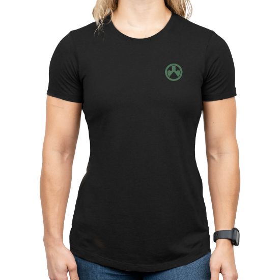 Picture of Magpul Mag1341-001-S Prickly Pear Women's Black Cotton/Polyester Short Sleeve Small 