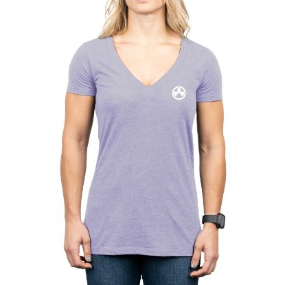 Picture of Magpul Mag1343-530-S Unfair Advatange Women's Orchid Heather, Cotton/Polyester Short Sleeve, Small 