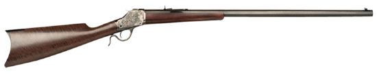 Picture of Cimarron Ca885 1885 High Wall 38-55 Win 1 Shot, 30" Blued Octagon Steel Barrel, Color Case Hardened Steel Receiver, Satin Oiled Walnut Fixed Stock 