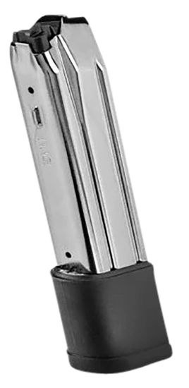 Picture of Fn 20100732 510 Replacement Magazine 22Rd 10Mm Stainless Steel W/ Black Polymer Extended Floorplate Fits Fn 510 Tactical 