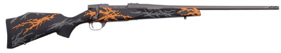 Picture of Weatherby Vyh65cmr2b Vanguard Compact Hunter 6.5 Creedmoor 4+1 20", Tungsten Gray Barrel/Rec, Black W/Gray & Orange Sponge Accents Monte Carlo Stock, Accubrake Muzzle Brake 