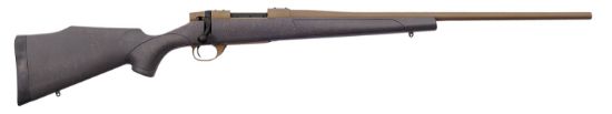 Picture of Weatherby Vwb222rr4t Vanguard Weatherguard 22-250 Rem 5+1 24" Threaded, Burnt Bronze Barrel/Rec, Black With Bronze Webbing Monte Carlo Stock 