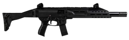 Picture of Cz-Usa 91422 Scorpion 3+ Carbine 9Mm Luger 20+1 16.30" Threaded Barrel W/Removable Faux Suppressor, Polymer Rec, M-Lok Handguard, Folding Stock, Adj. Sights, Ambidextrous Controls 