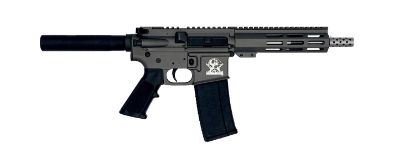 Picture of Great Lakes Firearms Gl15223ssptng Ar-15 Pistol 223 Wylde 30+1 7.50" Stainless Barrel, Tungsten Rec, 7" M-Lok Handguard, Buffer Tube (No Brace), Black A2 Grip 