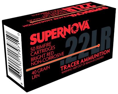 Picture of Piney Mountain Ammunition Pmsn22lrr Red Tracer Non-Corrosive 22 Lr 40 Gr Lead Round Nose 50 Per Box/ 100 Case 