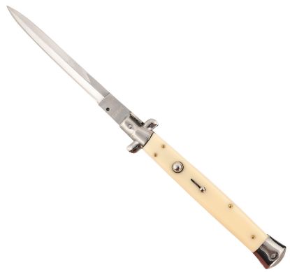 Picture of Steel River Knives Cisid Spartan 6" Italian Dagger Polished Blade 7" Ivory Synthetic Handle Side Open 