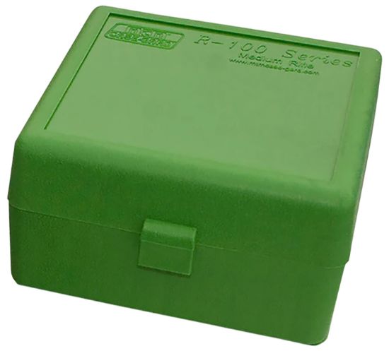 Picture of Mtm Case-Gard Rs10010 Ammo Box Flip-Top 223 Rem 204 Ruger Green Polypropylene 100Rd 