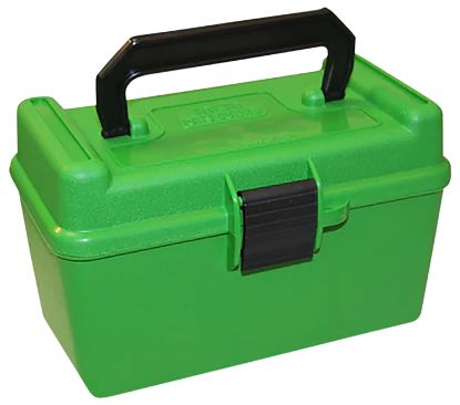 Picture of Mtm Case-Gard H50rmag10 Deluxe Ammo Box For 7Mm Rem/Mag 300 Win Mag Green Polypropylene 50Rd 