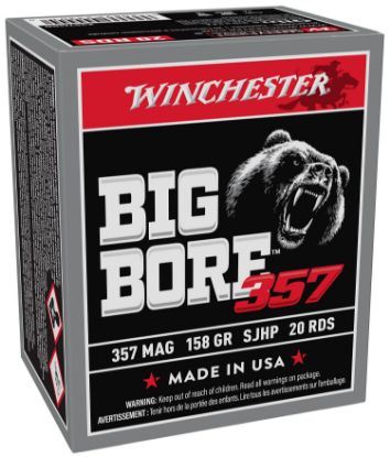 Picture of Winchester Ammo X357mbb Big Bore 357 Mag 158 Gr Semi Jacketed Hollow Point 20 Per Box/ 10 Case 