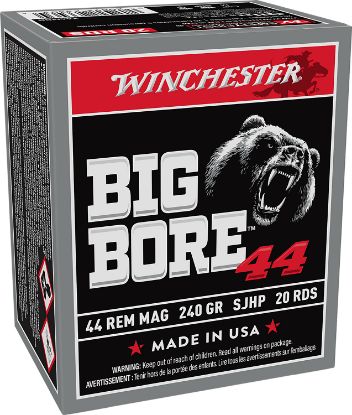 Picture of Winchester Ammo X44mbb Big Bore 44 Rem Mag 240 Gr Semi Jacketed Hollow Point 20 Per Box/ 10 Case 