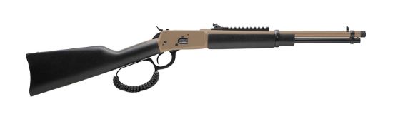 Picture of Rossi 9235716U3tb R92 Carbine 357 Mag 8+1, 16.50" Threaded, Fde Barrel/Rec, Black Synthetic Furniture, Big Loop Lever, Adj. Peep Sight, Scope Mount 