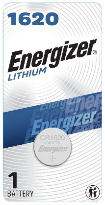 Picture of Energizer Ecr1620bp 1620 Battery Silver Lithium Coin 3.0 Volt, 81 Mah Qty (72) Single Pack 