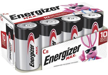 Picture of Energizer E93fp8 Max C Batteries Alkaline 1.5 Volts, Qty (12) 8 Pack 