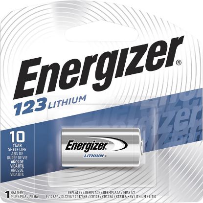 Picture of Energizer El123apbp 123 Lithium Battery Silver 3.0 Volts, Qty (24) Single Pack 