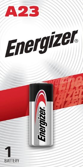 Picture of Energizer A23bpz A23 Battery Silver Miniature Alkaline 12 Volts, 50 Mah Qty (72) Single Pack 