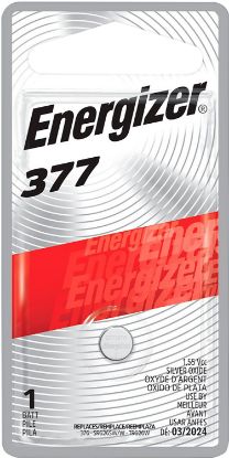Picture of Energizer 377Bpz 377 Battery Silver 1.55 Volts, 24 Mah Qty (72) Singe Pack 