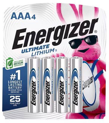 Picture of Energizer L92sbp-4 Aaa Ultimate Lithium Silver 1.5 Volts Lithium, Qty 24 Pk/4Pk Case 