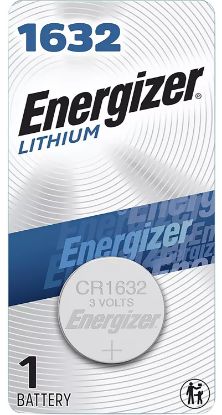 Picture of Energizer Ecr1632 1632 Battery Silver Lithium Coin 3.0 Volt, 130 Mah Qty (72) Single Pack 