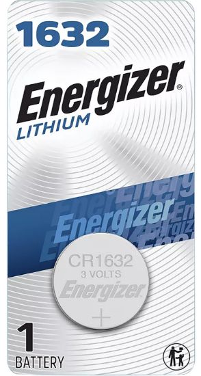 Picture of Energizer Ecr1632 1632 Battery Silver Lithium Coin 3.0 Volt, 130 Mah Qty (72) Single Pack 