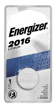 Picture of Energizer Ecr2016bp 2016 Battery Silver Lithium Coin 3.0 Volt, 100 Mah Qty (72) Single Pack 