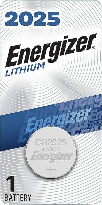 Picture of Energizer Ecr2025bp 2025 Battery Silver Lithium Coin 3.0 Volt, 170 Mah Qty (72) Single Pack 
