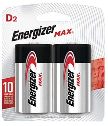 Picture of Energizer E95bp2 Max D Batteries Black & Silver Alkaline 1.5 Volt, Qty (12) 2 Pack 